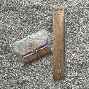 Evil Eye Necklace and Bracelet Set - Sealed - New!